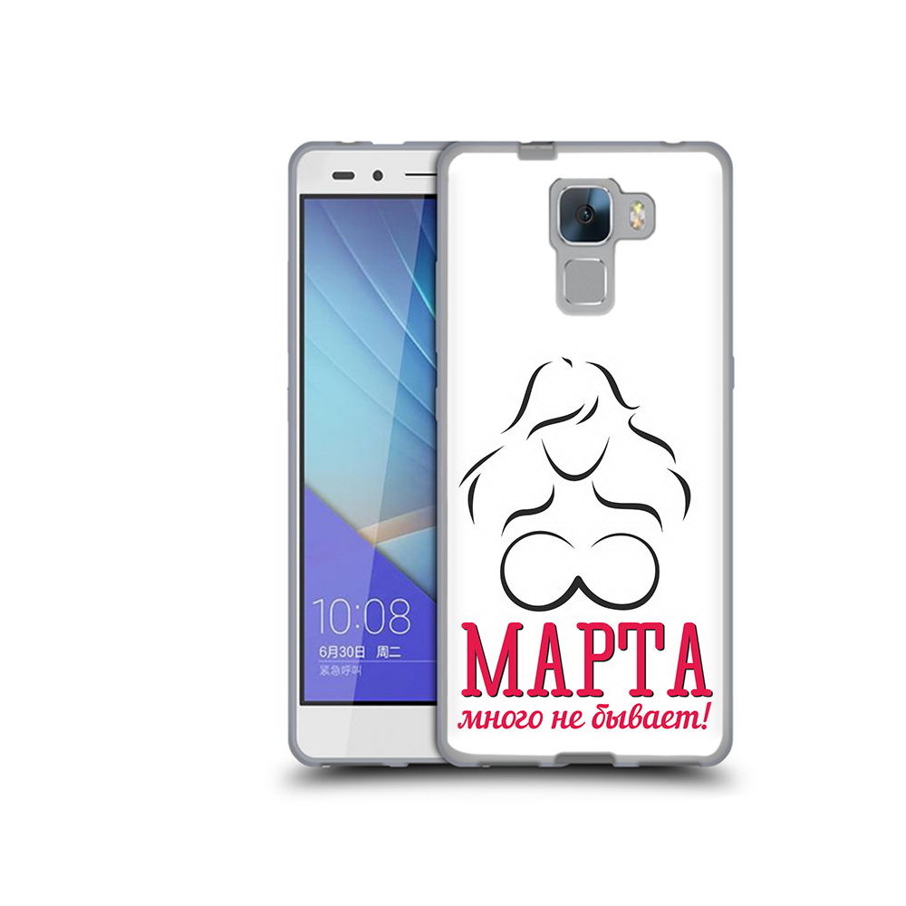

Чехол MyPads Tocco для Honor 7 8 марта много не бывает (PT28758.36.17), Прозрачный, Tocco