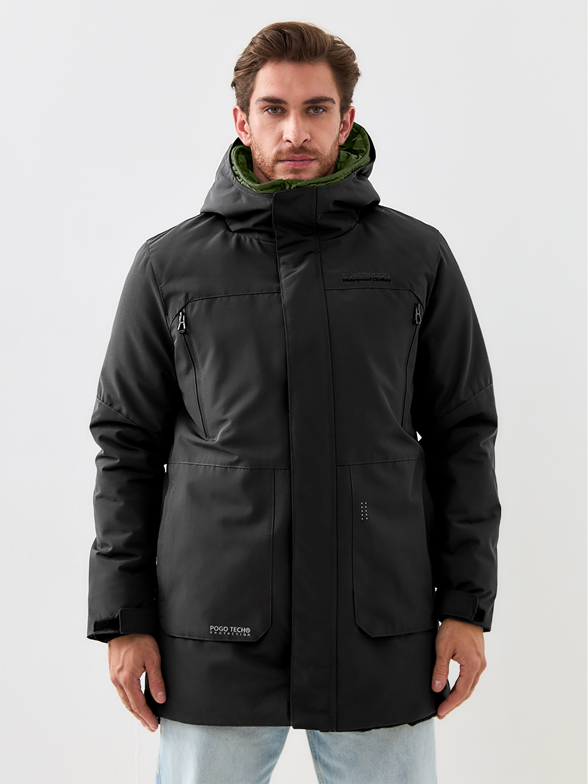 

Зимняя куртка мужская NoBrand 231275 черная 3XL, Черный, 231275