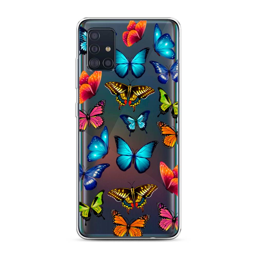 

Силиконовый чехол "Разные бабочки" на Samsung Galaxy A51, Разные бабочки