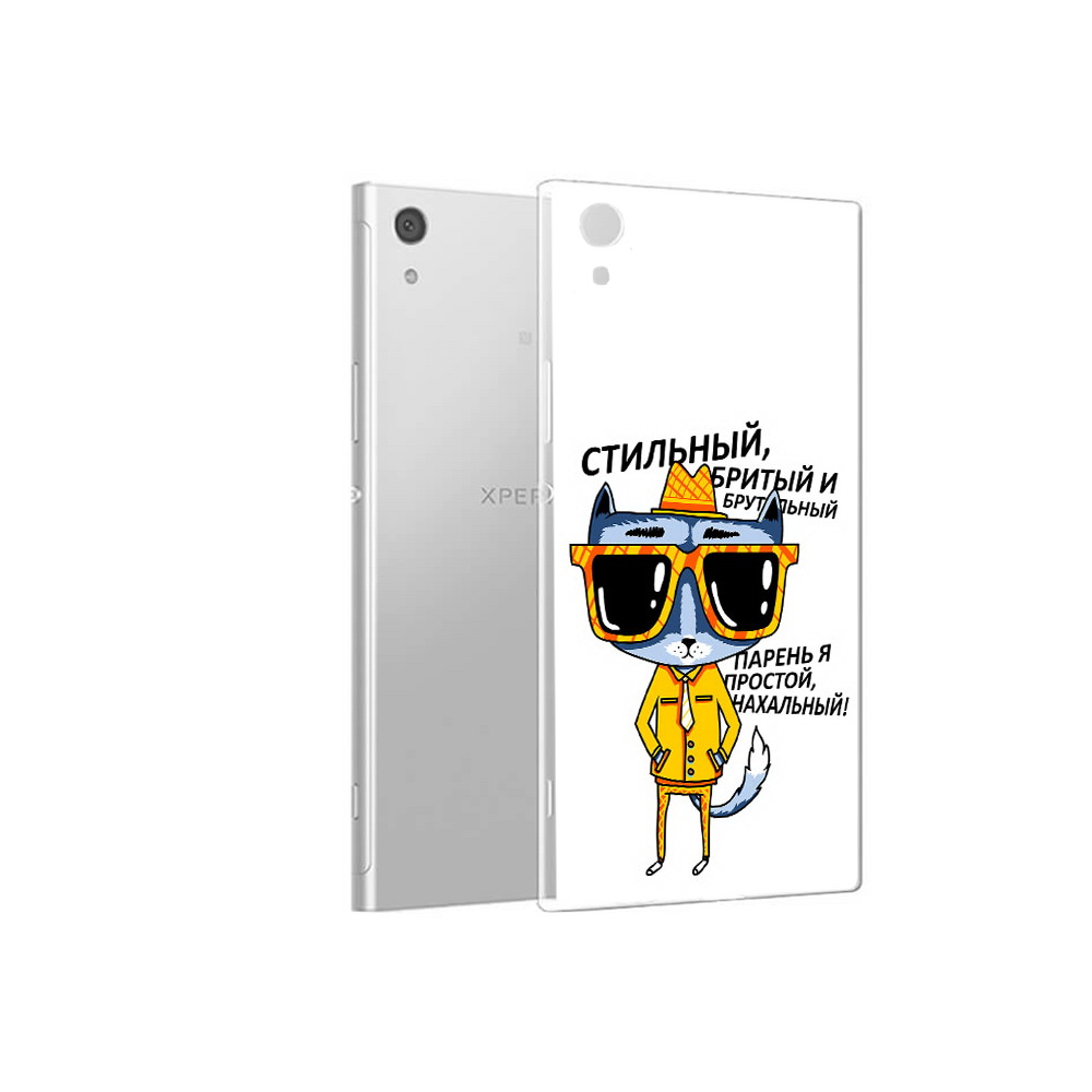 

Чехол MyPads Tocco для Sony Xperia XA1 стильный кот (PT67093.240.625), Прозрачный, Tocco