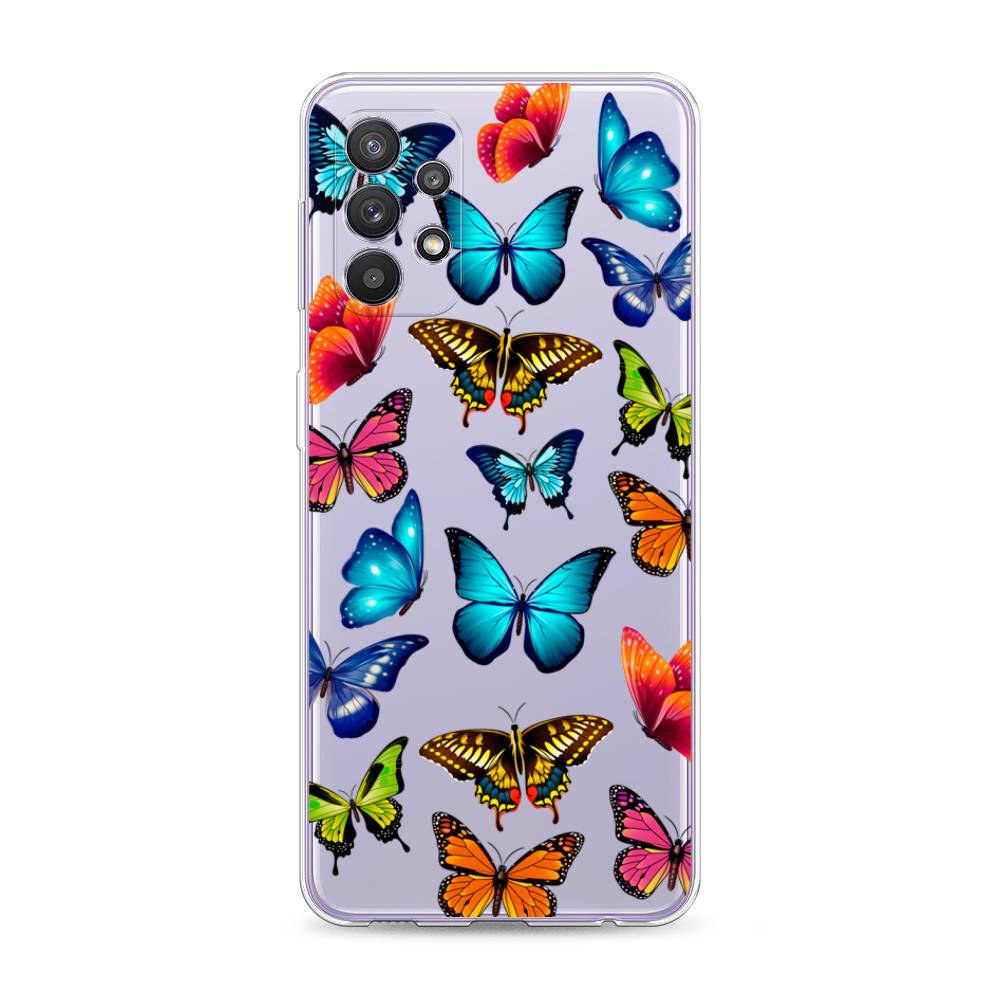 

Силиконовый чехол "Разные бабочки" на Samsung Galaxy A32, Разные бабочки