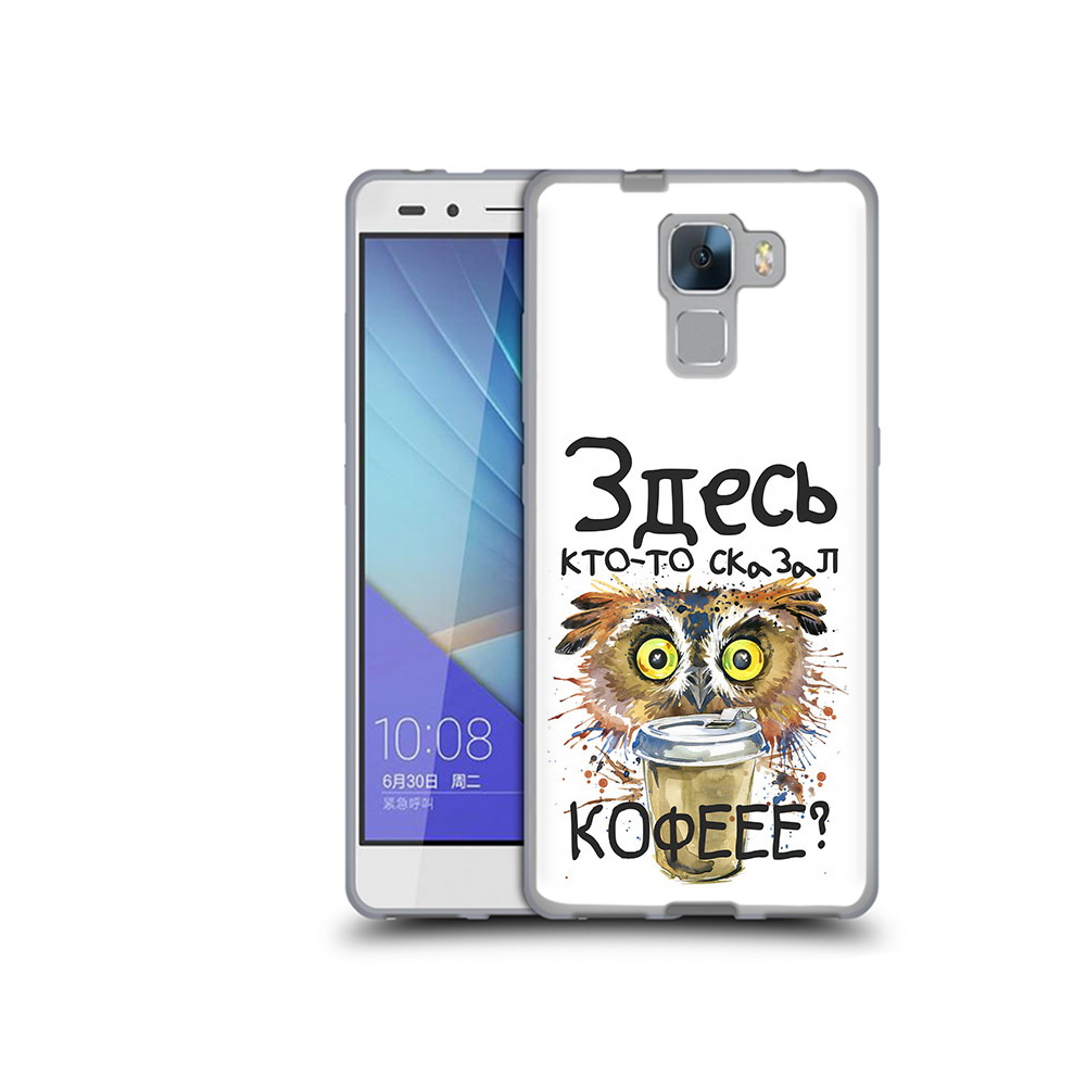 

Чехол MyPads Tocco для Honor 7 Любительница кофе (PT28758.36.111), Прозрачный, Tocco