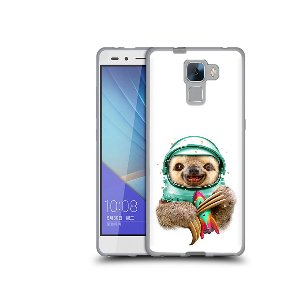 

Чехол MyPads Tocco для Honor 7 Ленивец астронавт (PT28758.36.104), Прозрачный, Tocco