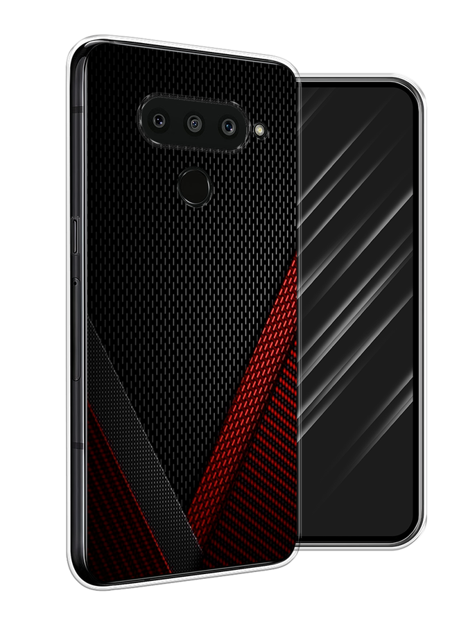 

Чехол Awog на LG V50 ThinQ "Красный карбон", Черный;красный, 83850-3