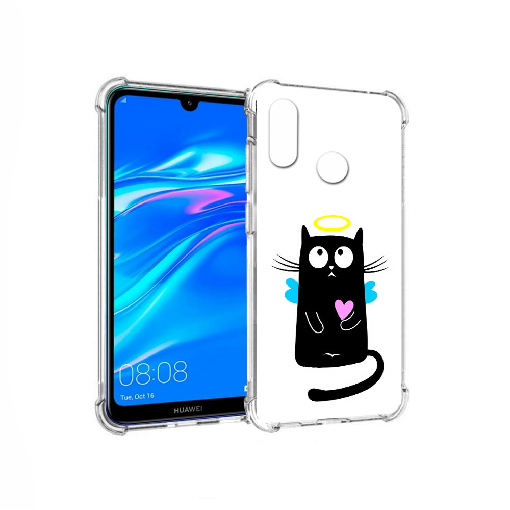 

Чехол MyPads Tocco для Huawei Y9 Кот ангелок (PT227091.35.96), Прозрачный, Tocco