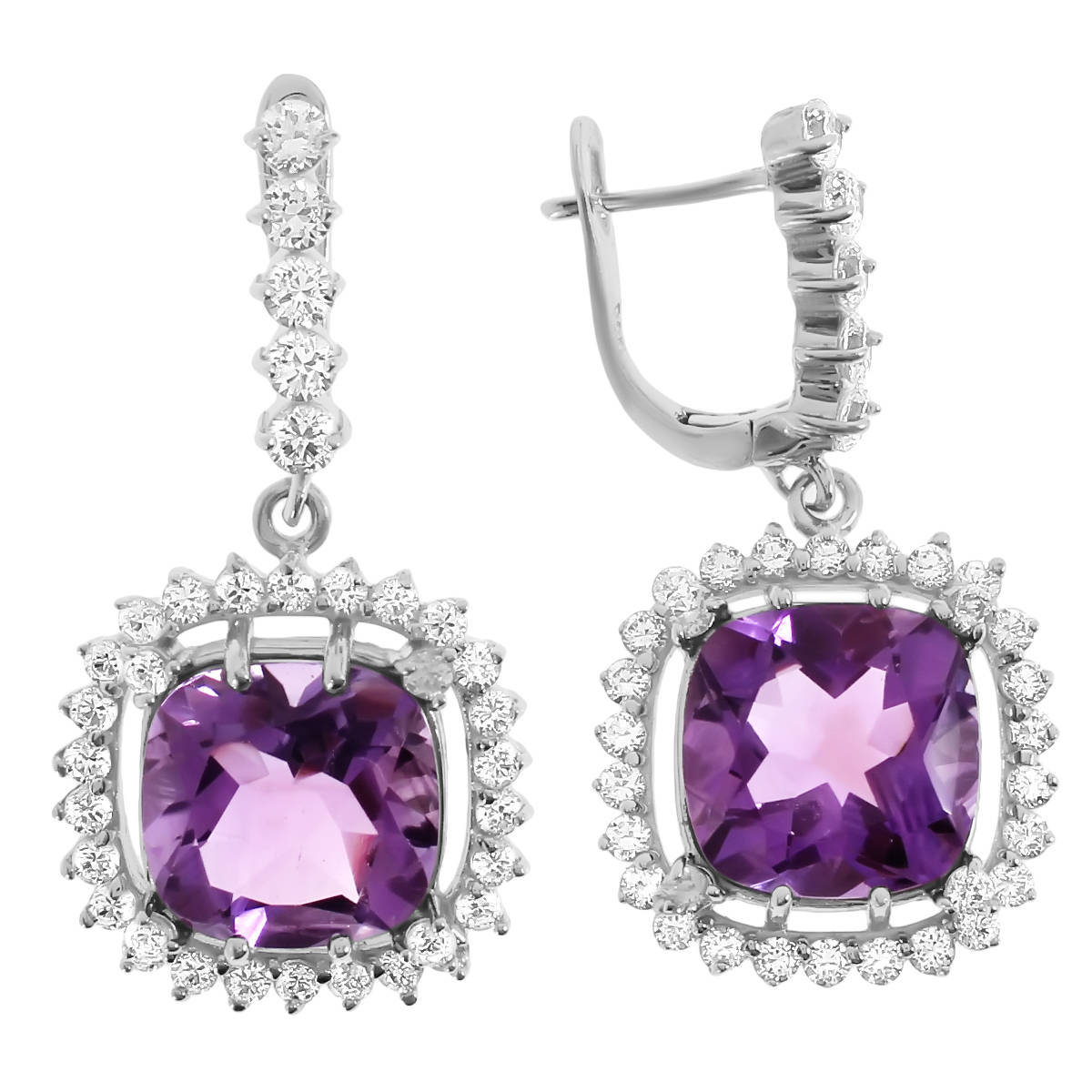 

Серьги из серебра с аметистом Balex Jewellery 2405935918, 2405935918