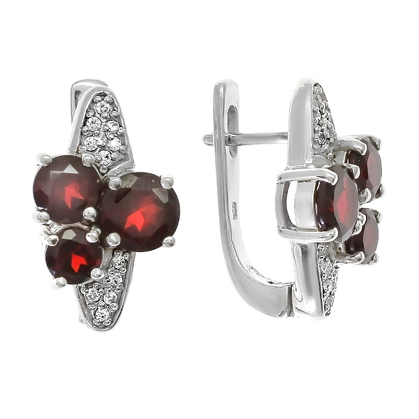 

Серьги из серебра с гранатом Balex Jewellery 2405931828, 2405931828