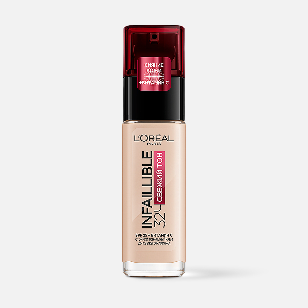 

Тональный крем L'Oreal Paris Infallible 32ч spf 25 свежий тон 015 фарфоровый 30 мл