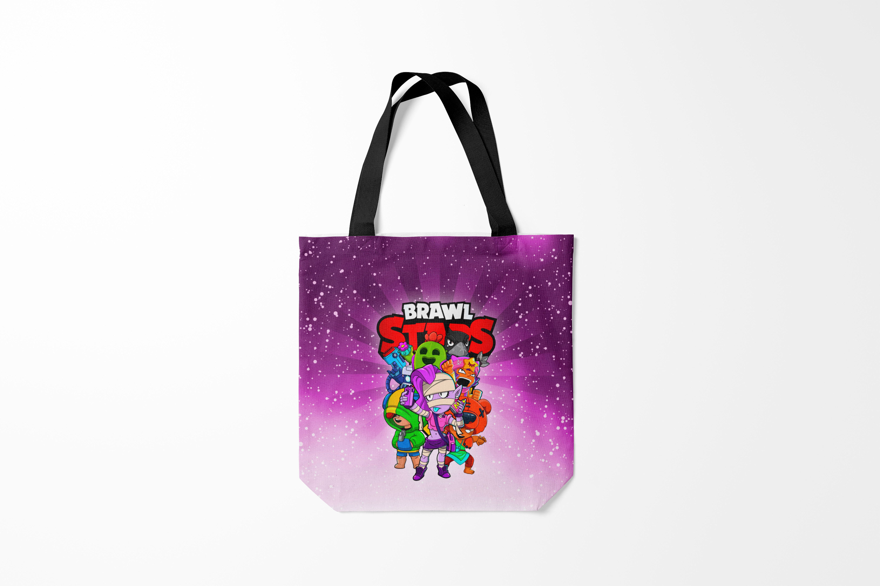 

Сумка шoппер унисекс Burnettie Brawl Stars, красный; черный, Brawl Stars