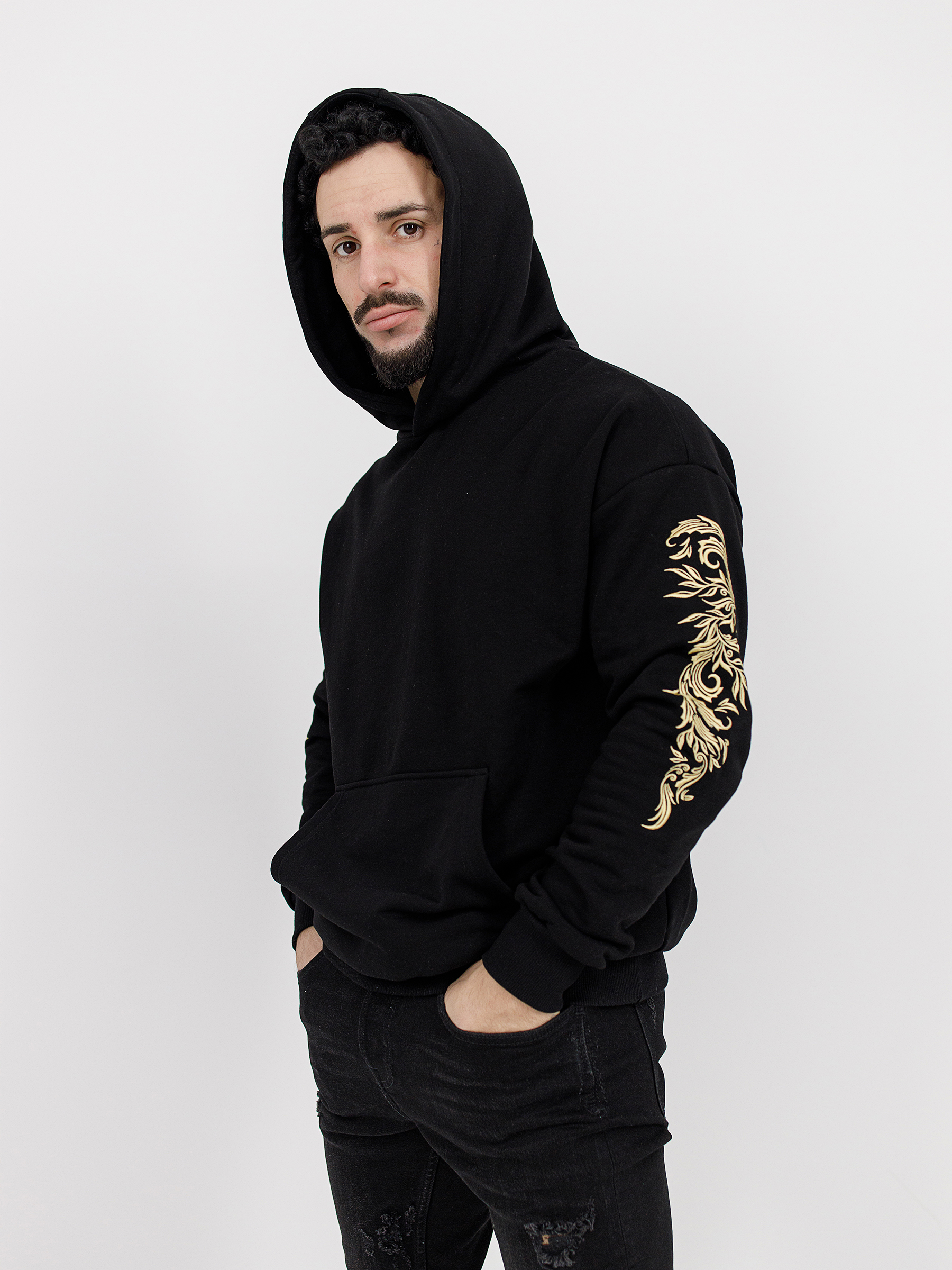

Худи мужское Black Star Wear MOA0221-051 черное S, MOA0221-051