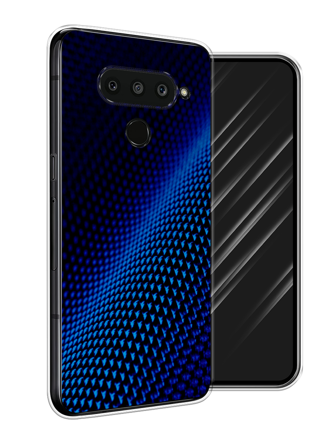 

Чехол Awog на LG V50 ThinQ "Синий карбон", Черный;синий, 83850-3