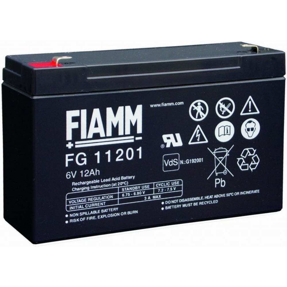 аккумуляторная батарея 12 в 7 2 ач fiamm 12fghl28 Аккумуляторная батарея FIAMM FG11201