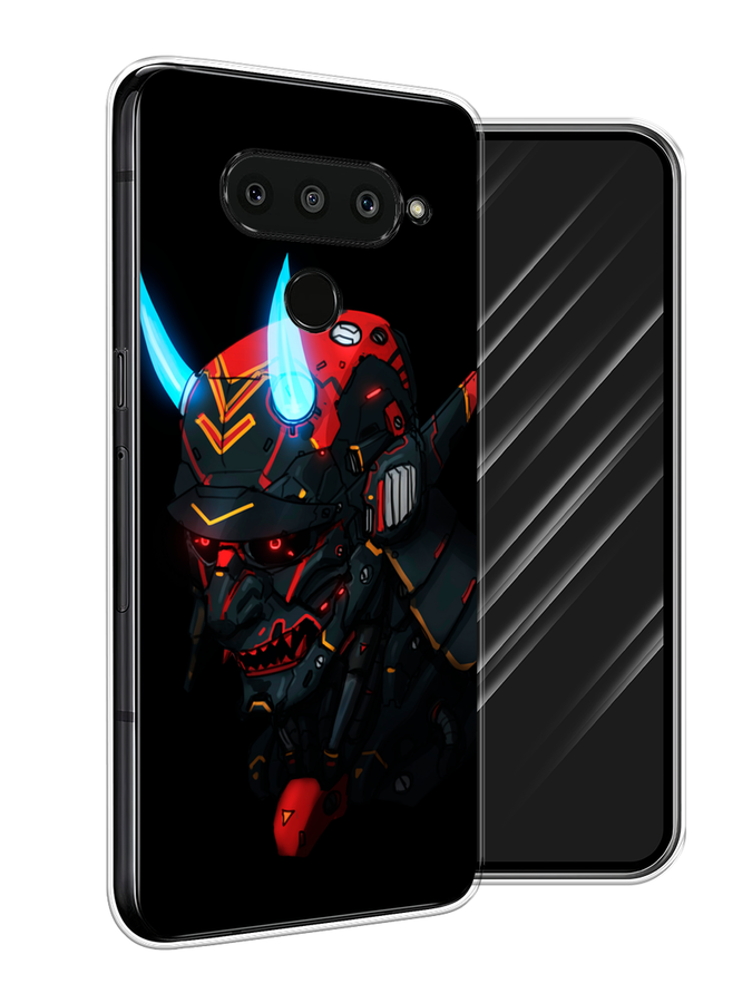 

Чехол Awog на LG V50 ThinQ "Неоновый самурай", Черный;красный;голубой, 83850-6