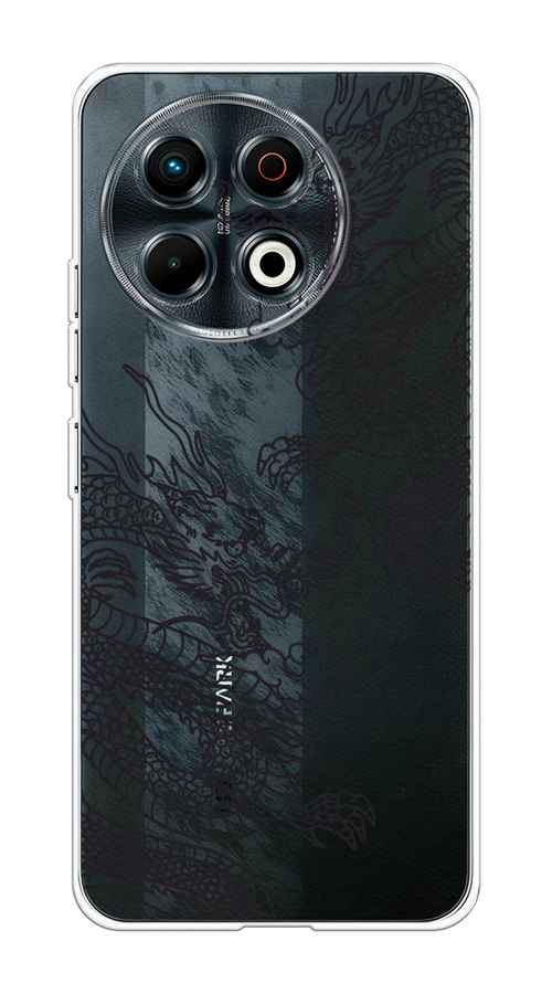 

Чехол на Tecno Spark 30 Pro Два китайских дракона, Серый;черный, 309850-1