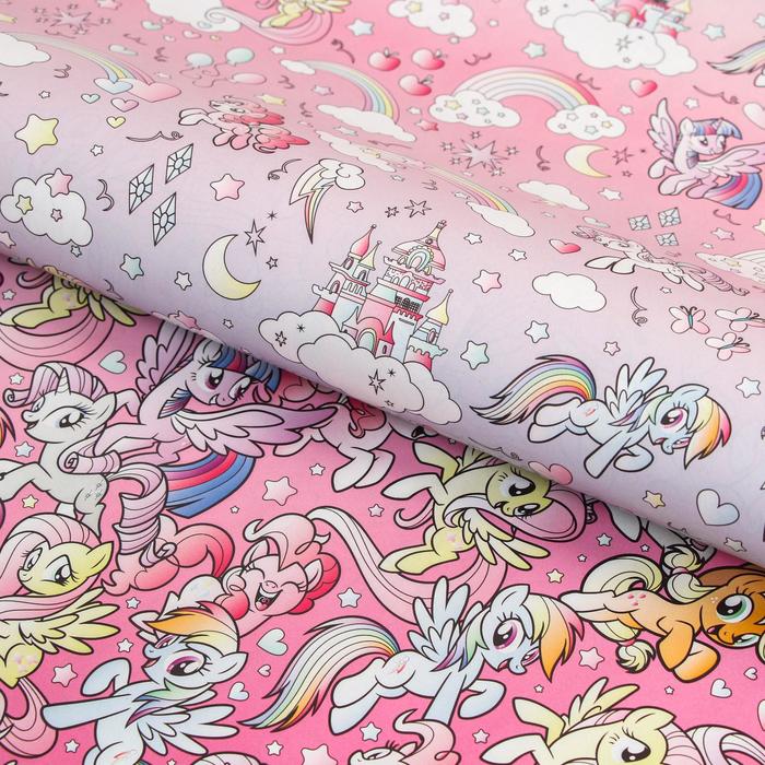 

Бумага упаковочная глянцевая двусторонняя, My Little Pony, 70х100 см, My Little Pony