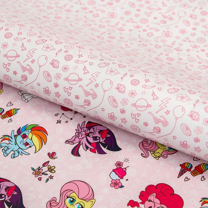 

Бумага упаковочная глянцевая двусторонняя, 60*90 см, My Little Pony,, My Little Pony