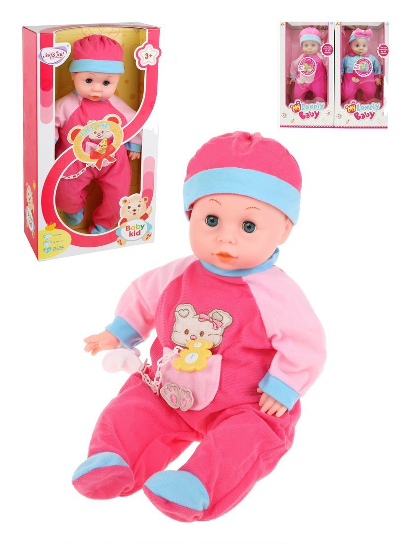 

Кукла-пупс Наша Игрушка Мой малыш, 45 см, озвучен, 1 предмет, коробка