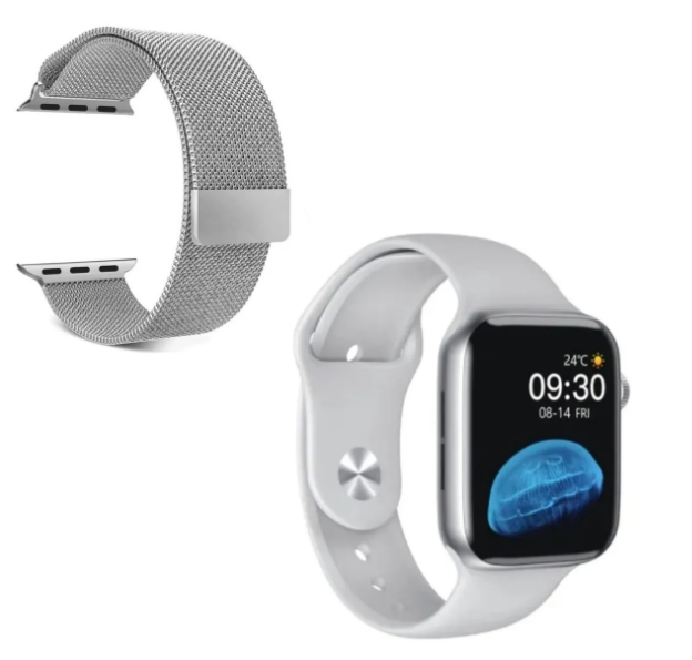 фото Смарт часы smart watch x22 с дополнительным браслетом milano, серый kuplace