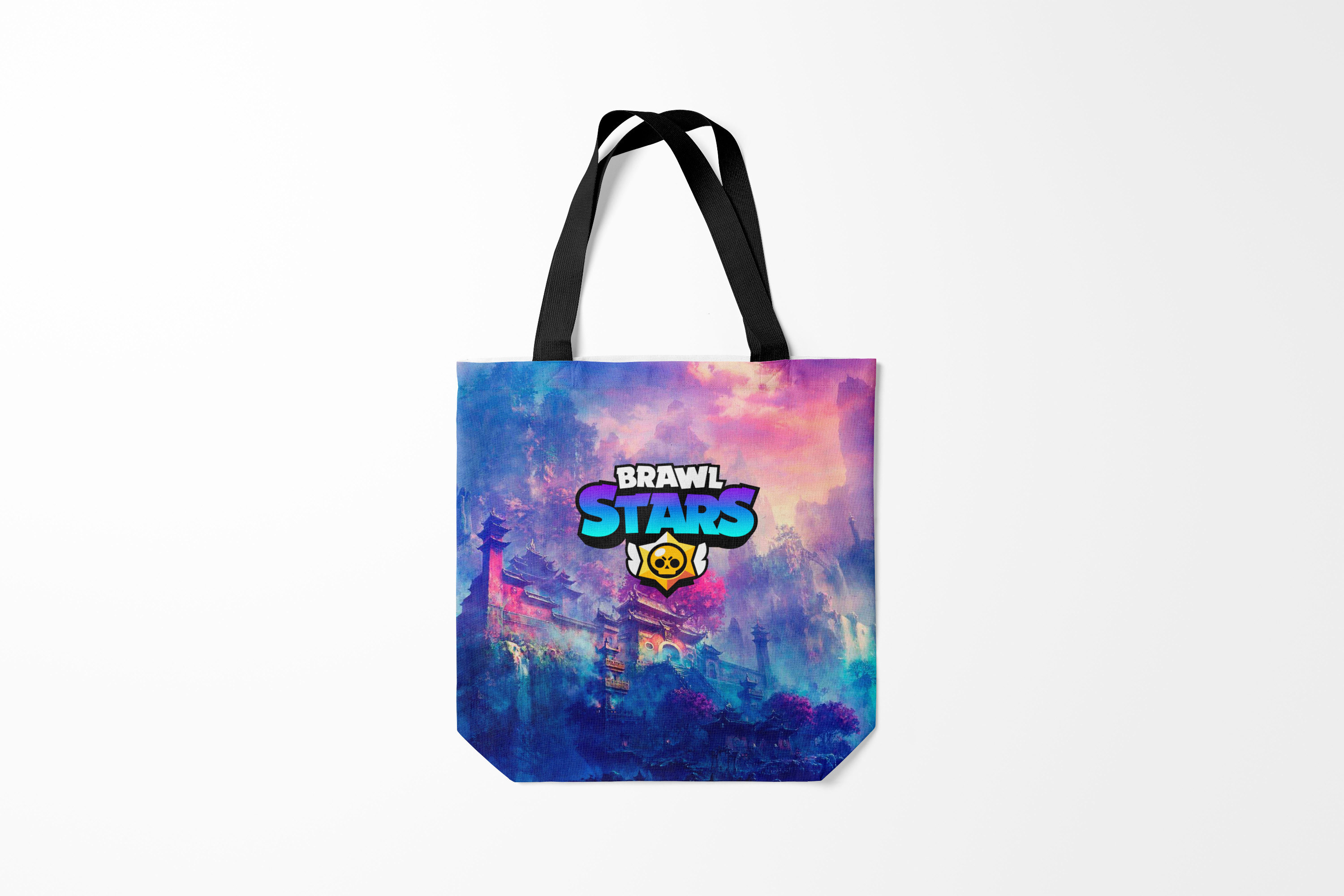 

Сумка шoппер унисекс Burnettie Brawl Stars, черный; синий, Разноцветный, Brawl Stars