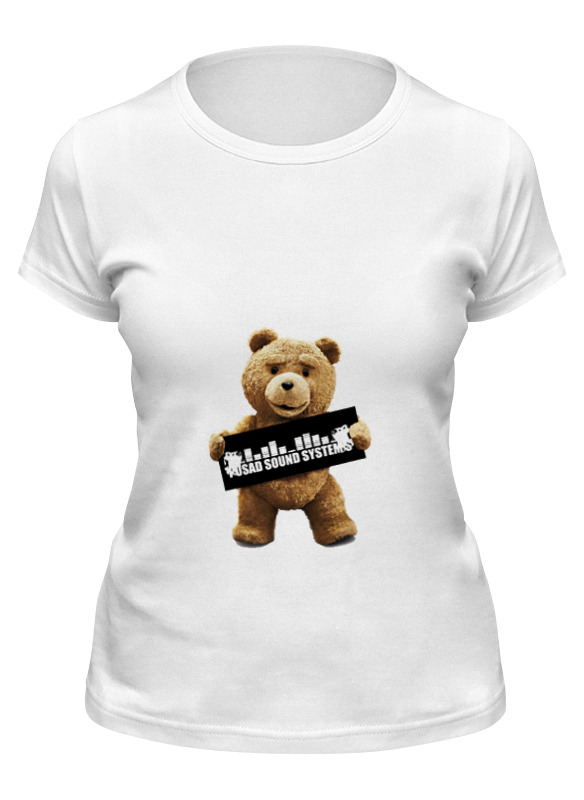 

Футболка женская Printio Ted pss белая 2XL, Ted pss
