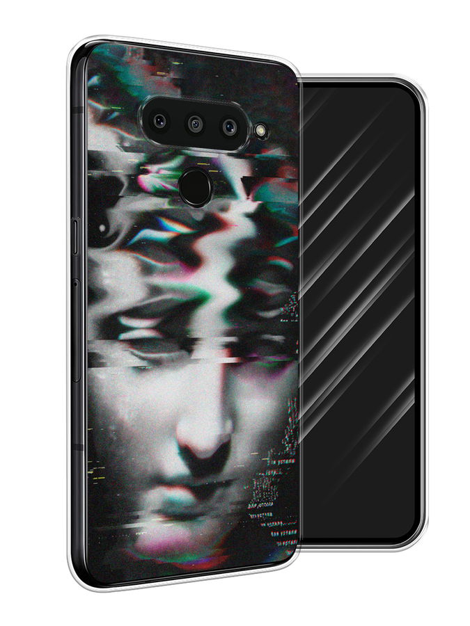 

Чехол Awog на LG V50 ThinQ "Glitch Art", Серый, 83850-9