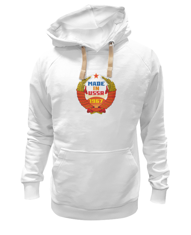 

Худи унисекс Printio Ссср 1967 белое 2XL, Белый, Ссср 1967