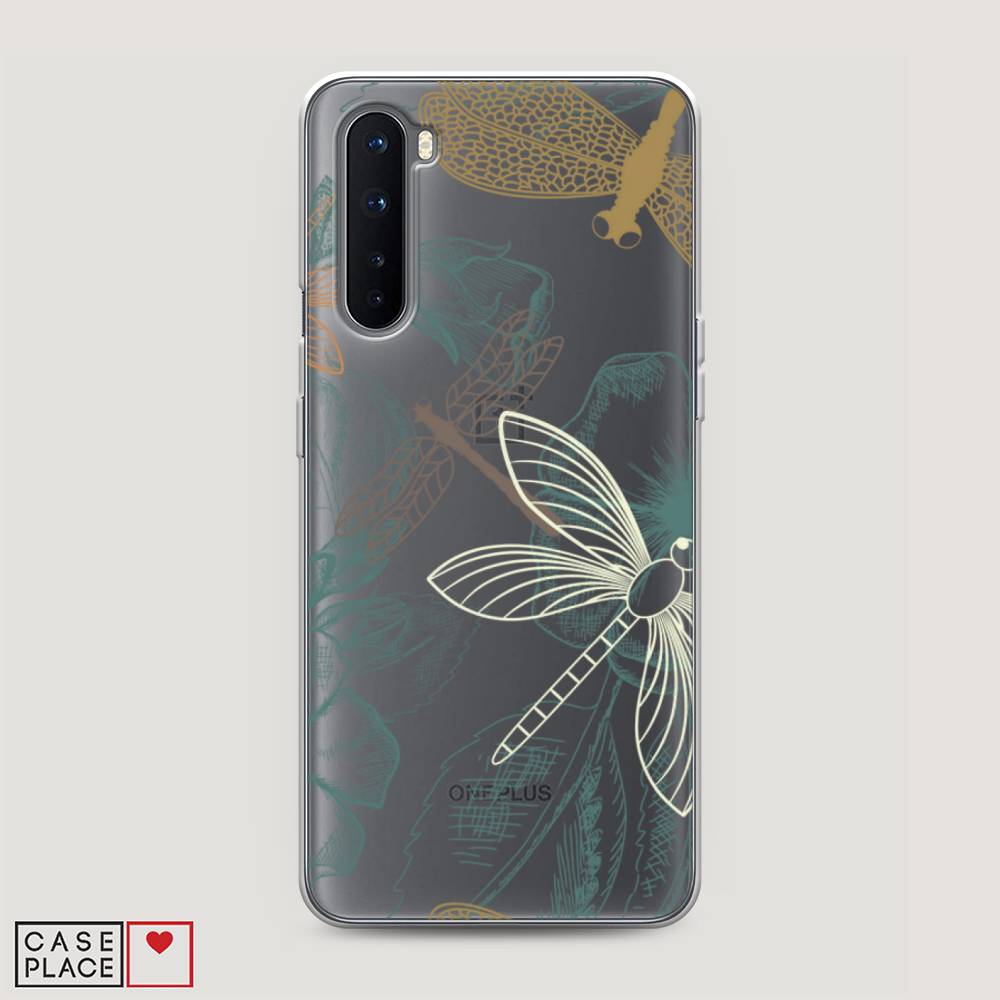 

Чехол Awog на OnePlus Nord / ВанПлас Nord "Тени стрекоз", Коричневый;зеленый;белый, 151350-8