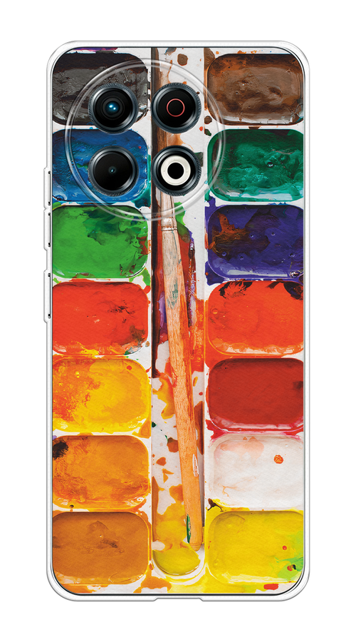 

Чехол на Tecno Spark 30 Pro Акварель, Красный;желтый;синий, 309850-1