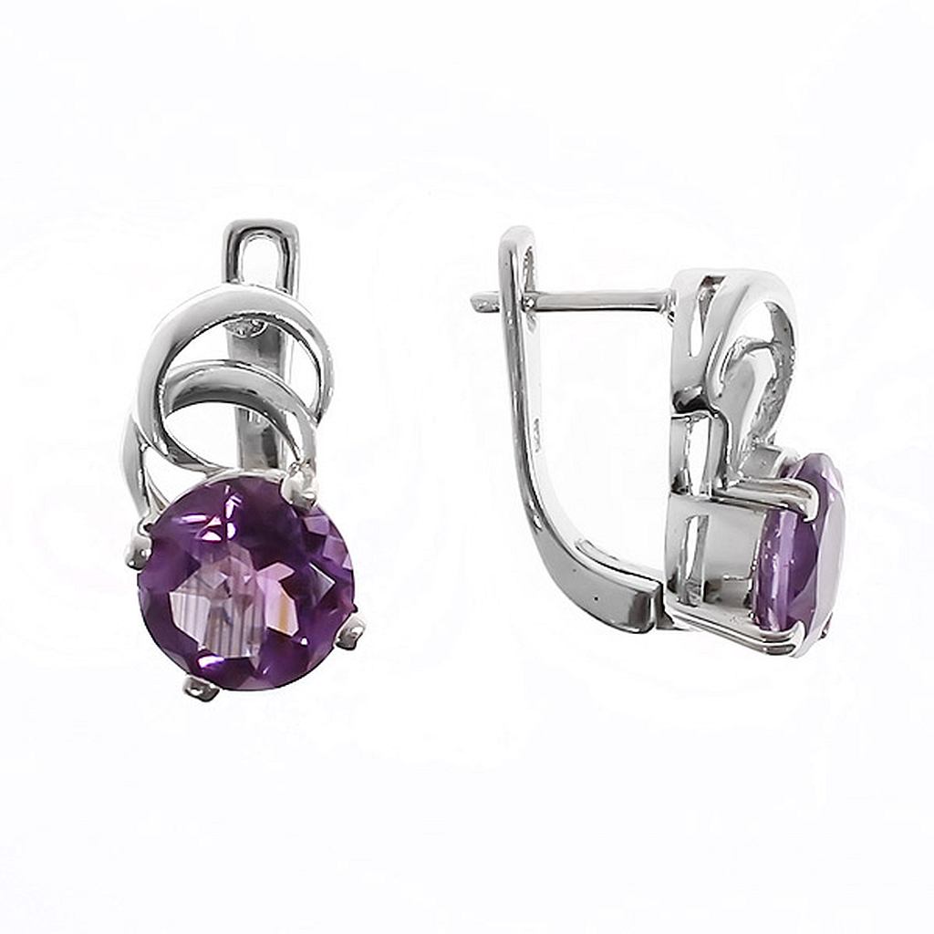 

Серьги из серебра с аметистом Balex Jewellery 2405934635, 2405934635
