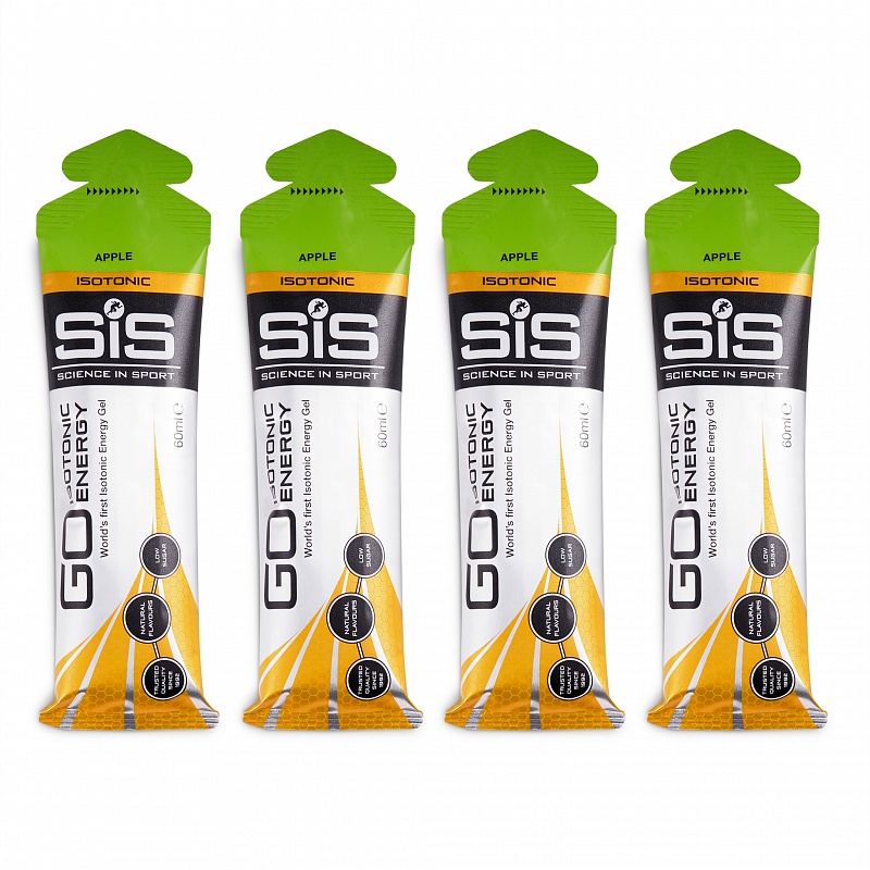

Гель энергетический SIS Go Isotonic Gel, Яблоко, 60мл 4шт