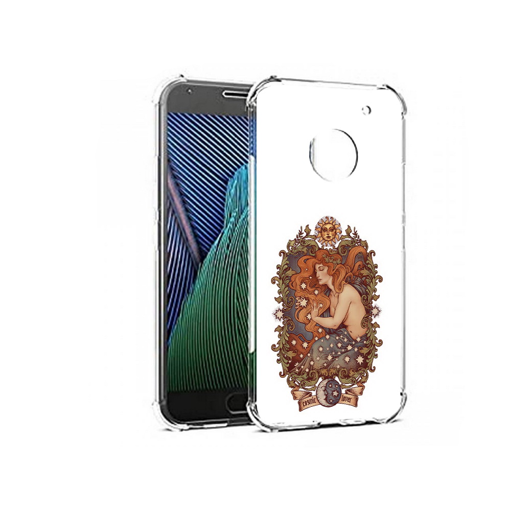 

Чехол MyPads Tocco для Motorola Moto G5 звездная девушка абстракция (PT67504.367.351), Прозрачный, Tocco