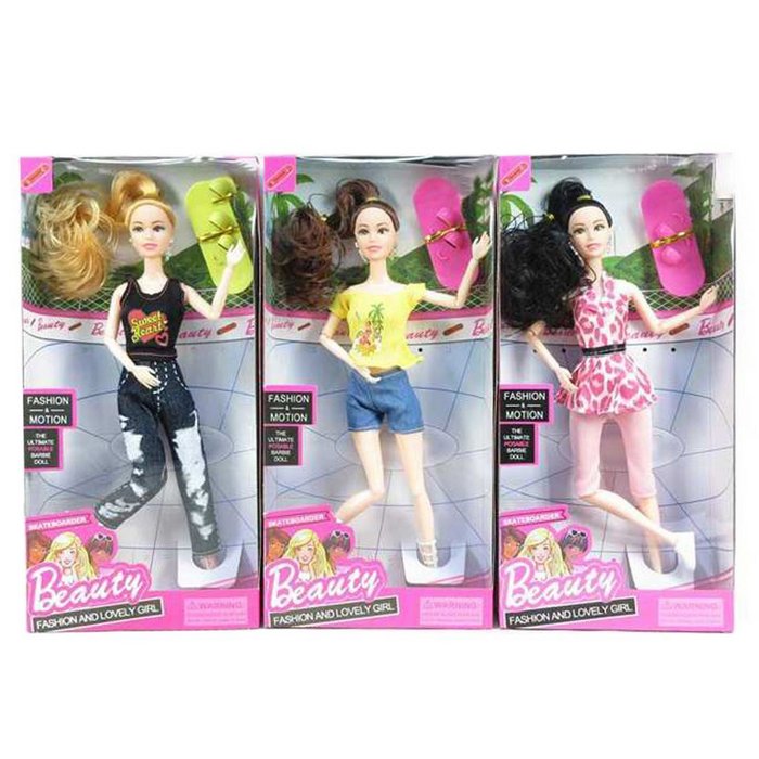 

Кукла Наша Игрушка Модница, 29 см, 3 предмета, коробка