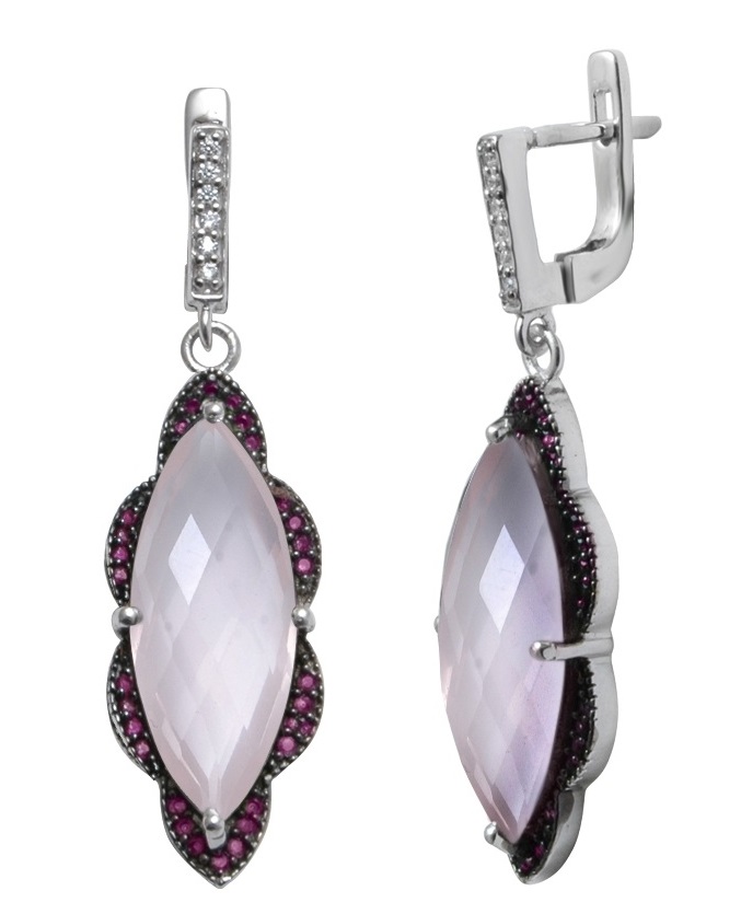 

Серьги из серебра с кварцем Balex Jewellery 2410931649, 2410931649