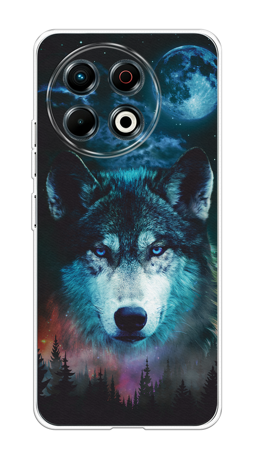 

Чехол на Tecno Spark 30 Pro Лунный волк, Бирюзовый;розовый;синий, 309850-1