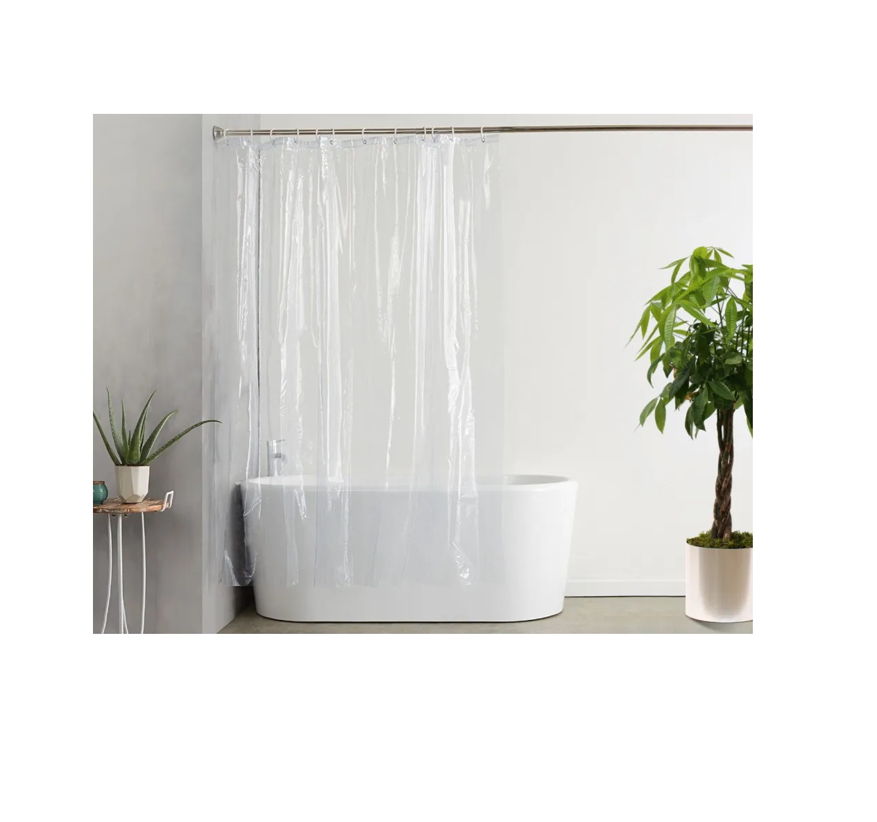 Штора для ванной комнаты Hausland Shower clear 180x180 см 550₽