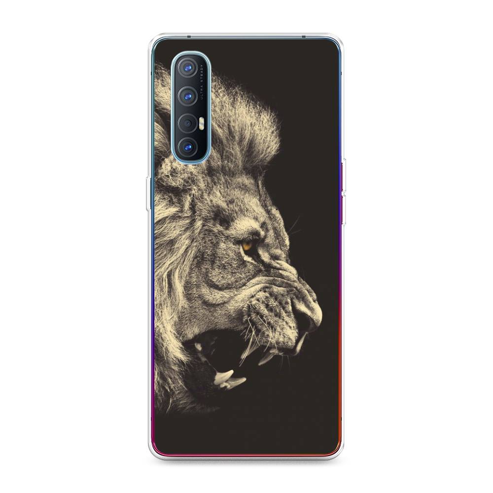 

Чехол Awog на Oppo Reno 3 Pro "Львиный рык 2", Разноцветный, 252550-1