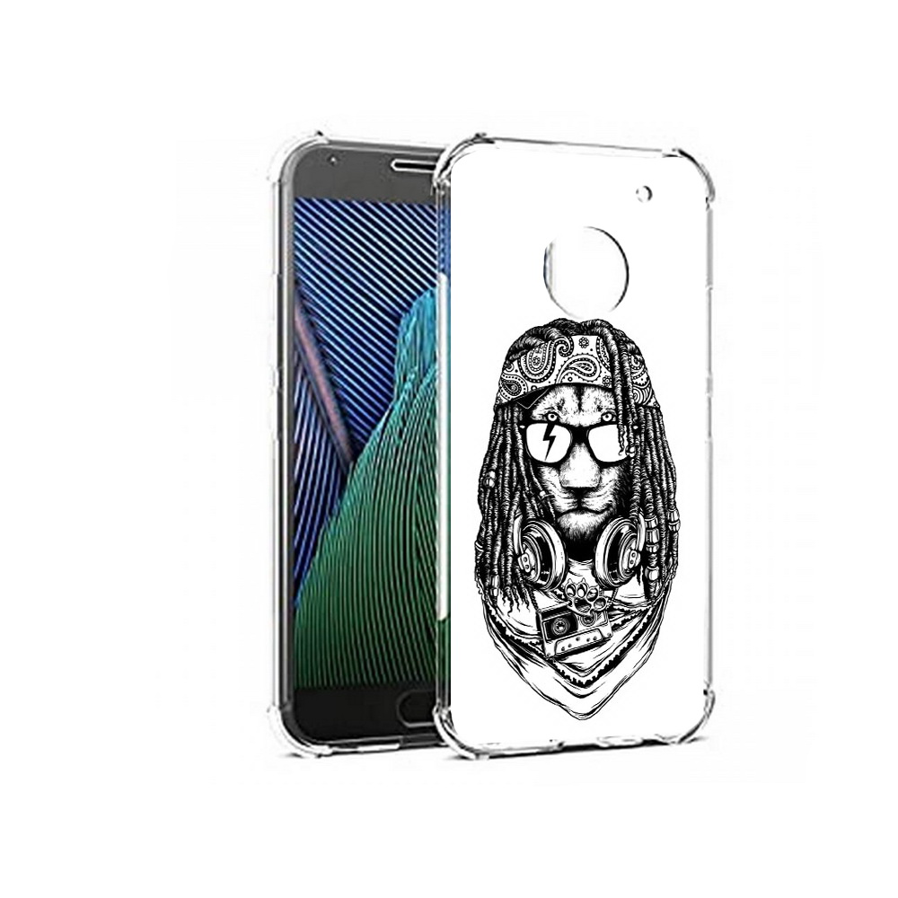 

Чехол MyPads Tocco для Motorola Moto G5 дреды льва (PT67504.367.338), Прозрачный, Tocco