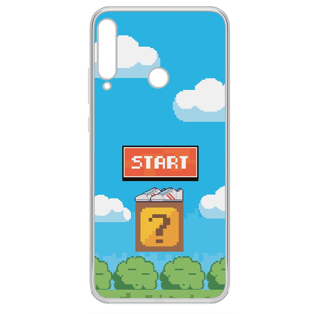 

Чехол-накладка Krutoff Clear Case Кроссовки детские 8-Бит для Huawei P40 Lite E