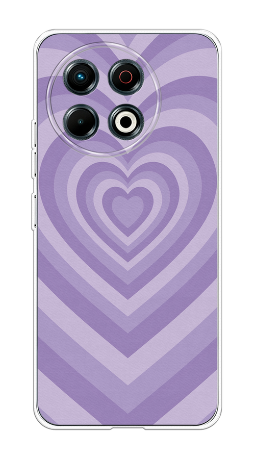 

Чехол на Tecno Spark 30 Pro Violet heart latte, Фиолетовый, 309850-1