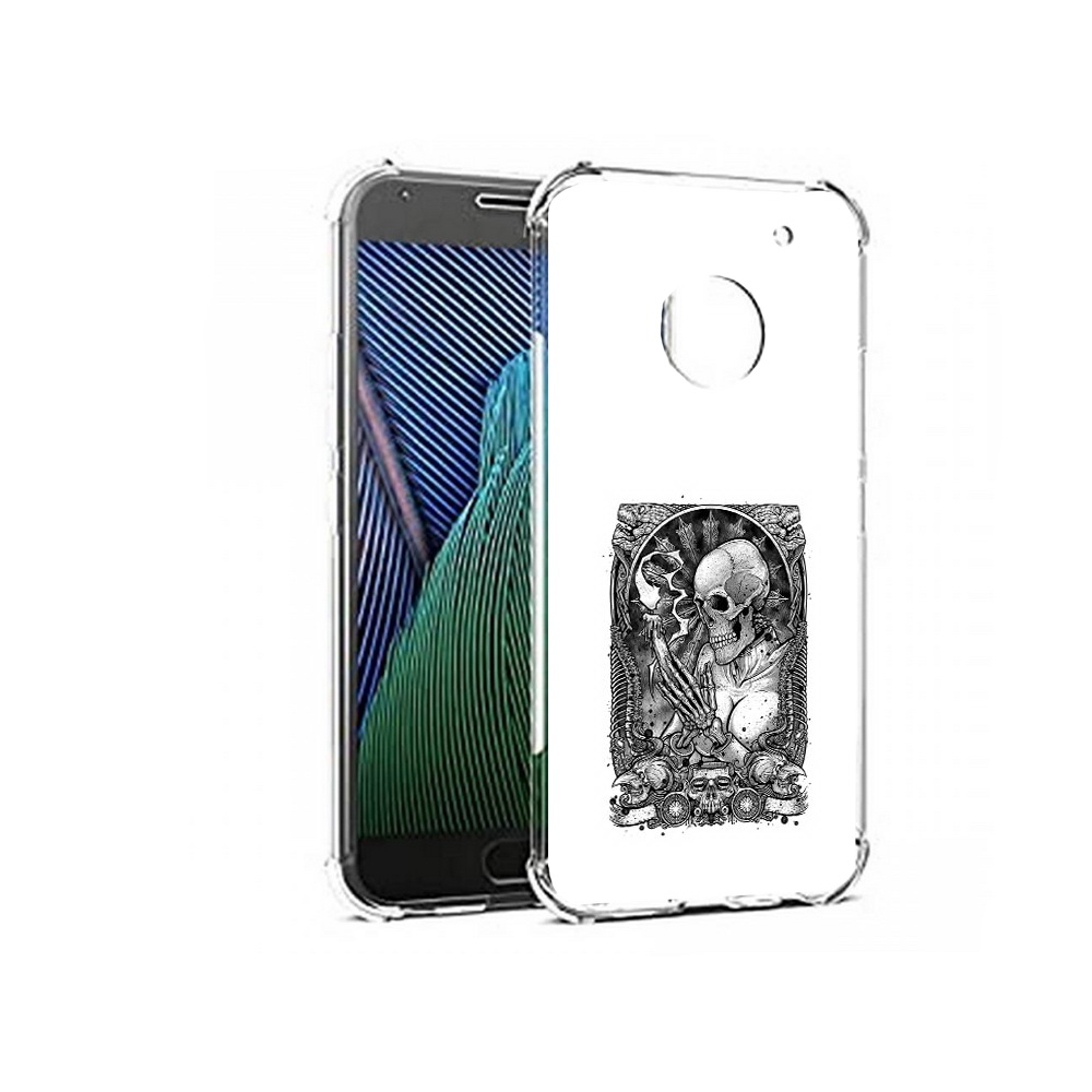 

Чехол MyPads Tocco для Motorola Moto G5 девушка скелет (PT67504.367.316), Прозрачный, Tocco