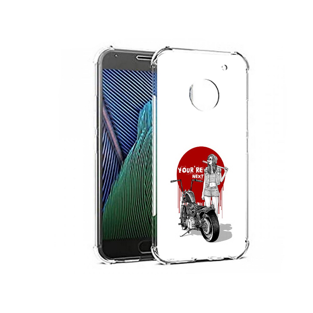 

Чехол MyPads Tocco для Motorola Moto G5 девушка с мотоциклом (PT67504.367.315), Прозрачный, Tocco