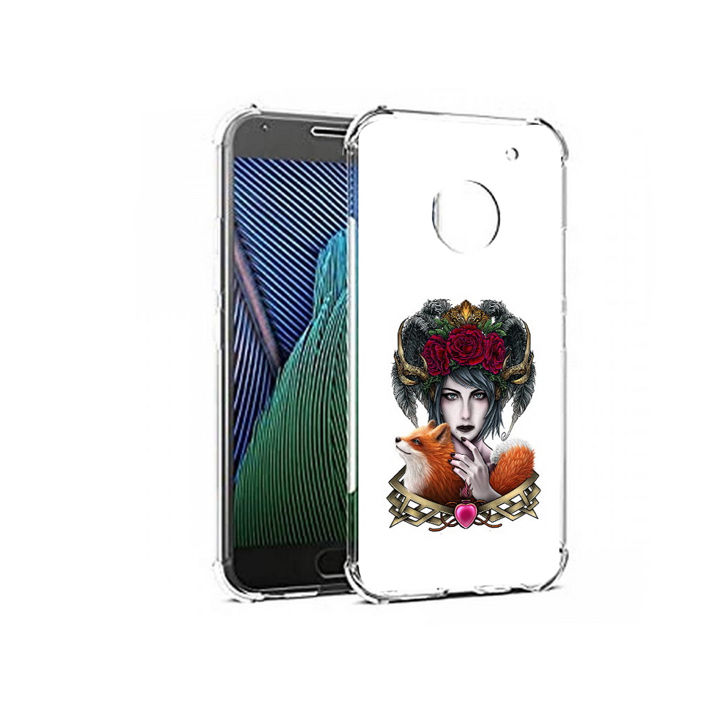 

Чехол MyPads Tocco для Motorola Moto G5 девушка с лисой (PT67504.367.314), Прозрачный, Tocco