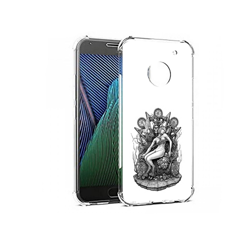 

Чехол MyPads Tocco для Motorola Moto G5 девушка на троне (PT67504.367.309), Прозрачный, Tocco