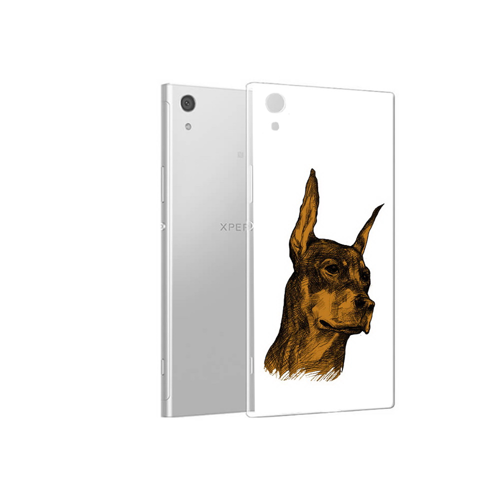 

Чехол MyPads Tocco для Sony Xperia XA1 скетч доберман (PT67093.240.605), Прозрачный, Tocco