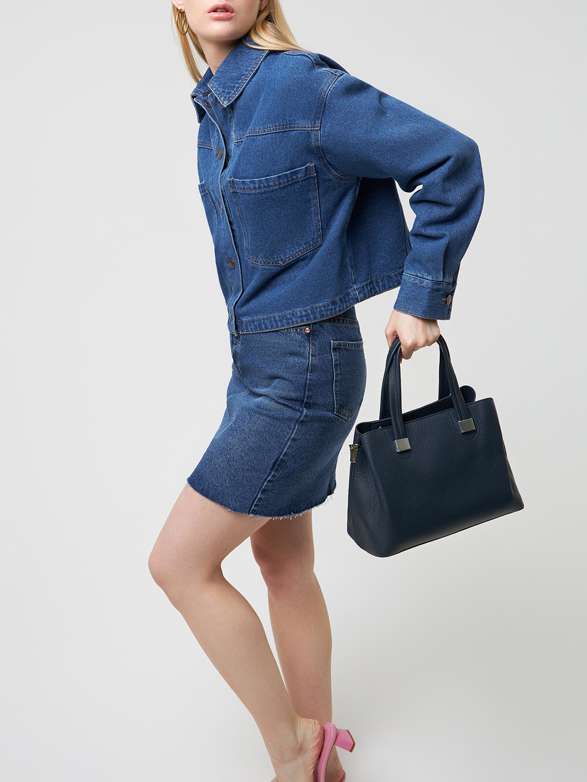 Сумка кросс-боди женская Hermann Vauck SU151 синий 5754₽