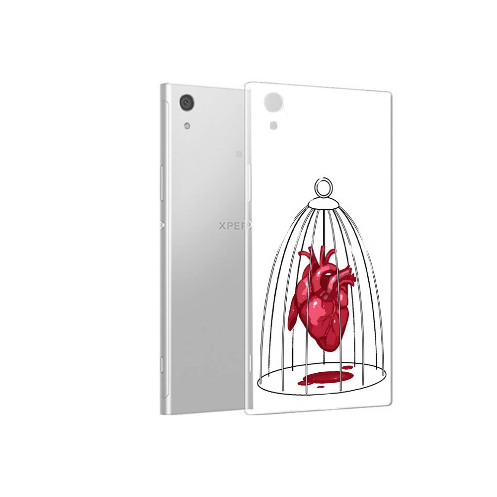 

Чехол MyPads Tocco для Sony Xperia XA1 сердце в клетке (PT67093.240.597), Прозрачный, Tocco