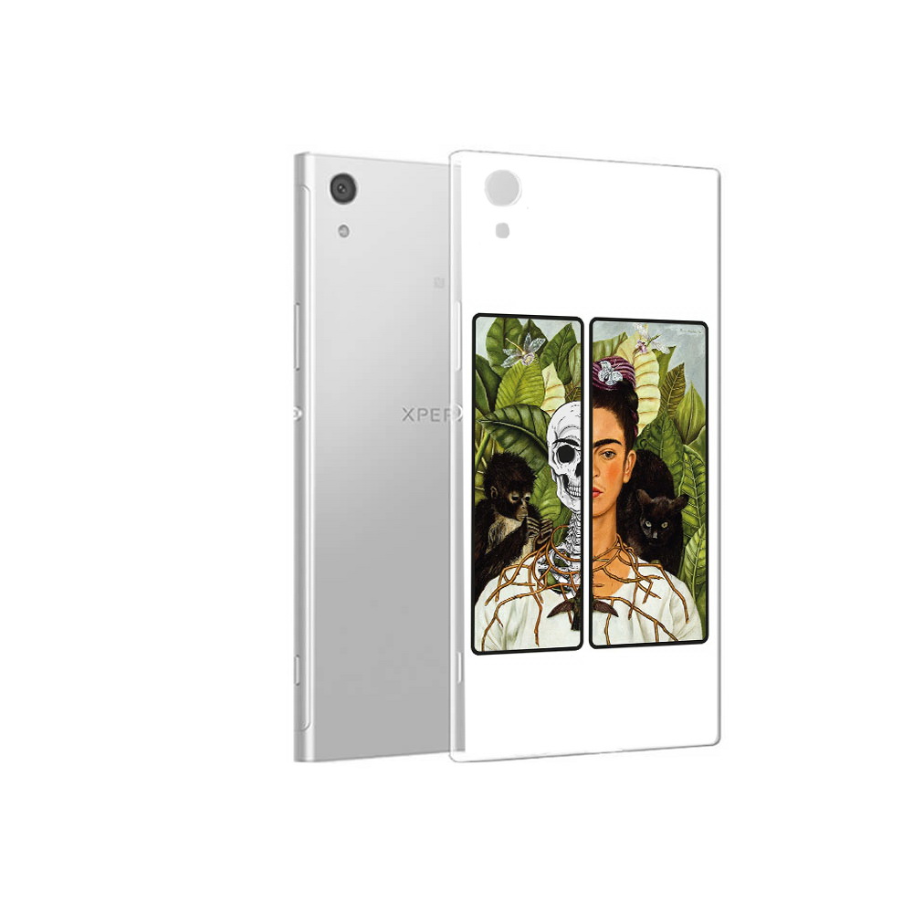 

Чехол MyPads Tocco для Sony Xperia XA1 сдвоенная картинка девушка скелет (PT67093.240.595), Прозрачный, Tocco
