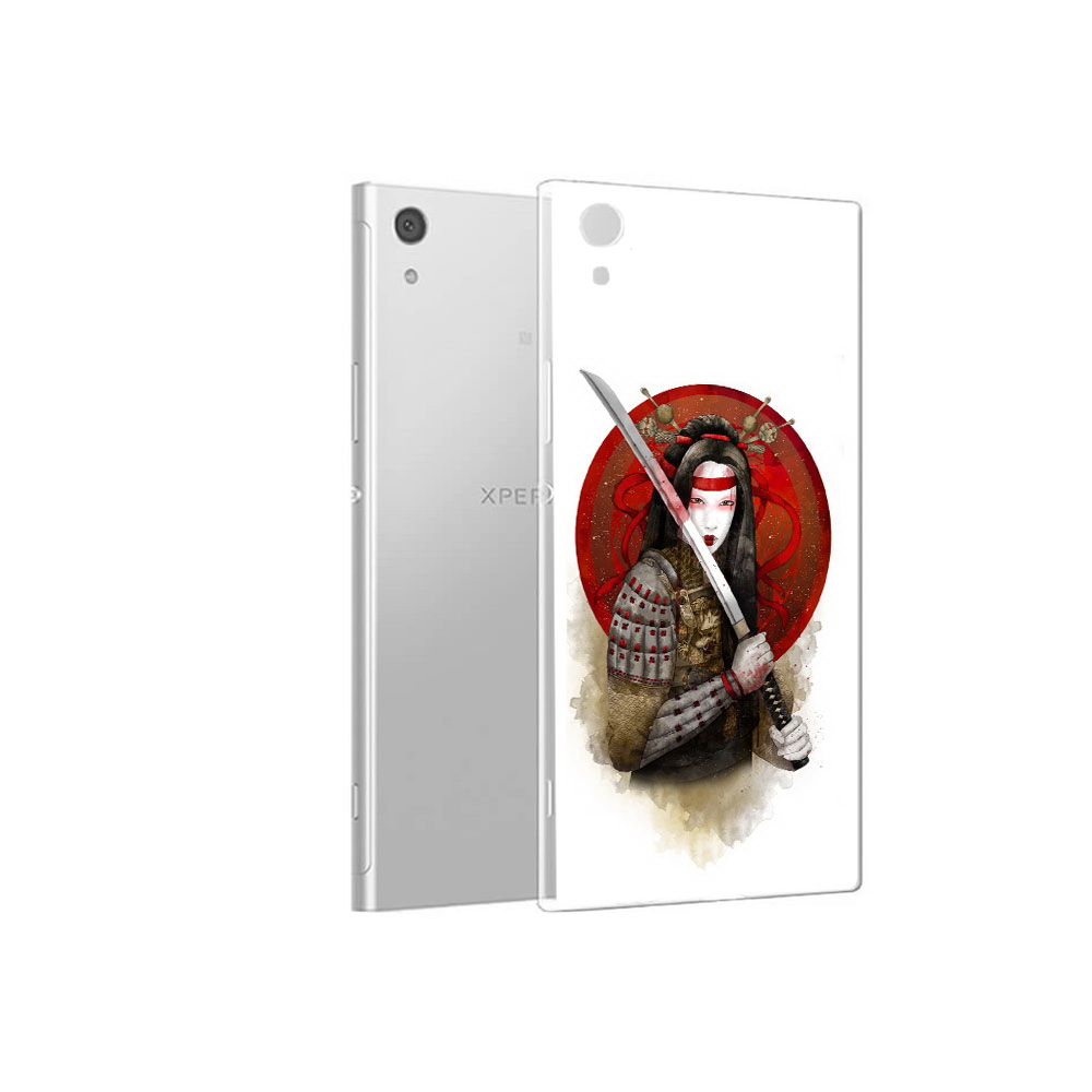 

Чехол MyPads Tocco для Sony Xperia XA1 рисованная девушка с катаной (PT67093.240.580), Прозрачный, Tocco
