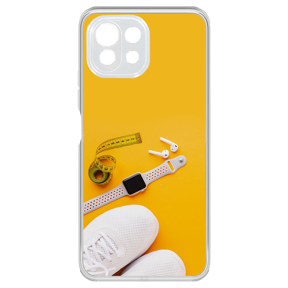 

Чехол-накладка Krutoff Clear Case Кроссовки женские Фитнес для Xiaomi Mi 11 Lite