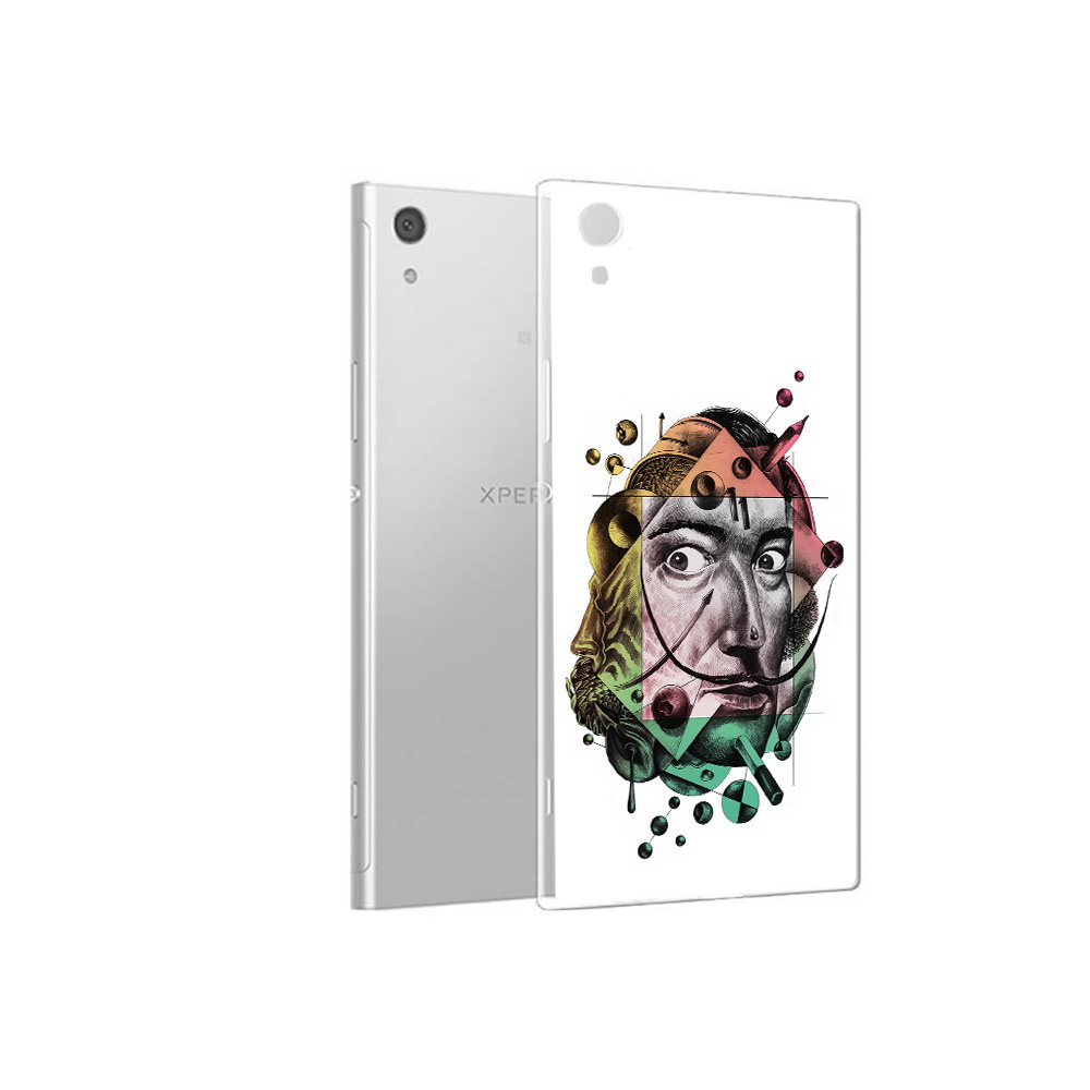 

Чехол MyPads Tocco для Sony Xperia XA1 разноцветное лицо абстракция (PT67093.240.570), Прозрачный, Tocco